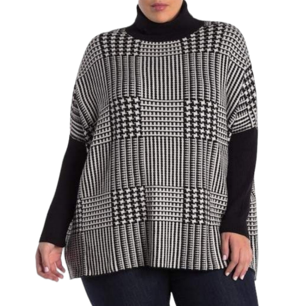 Nordstrom Joseph A Houndstooth Turtleneck Sweater
